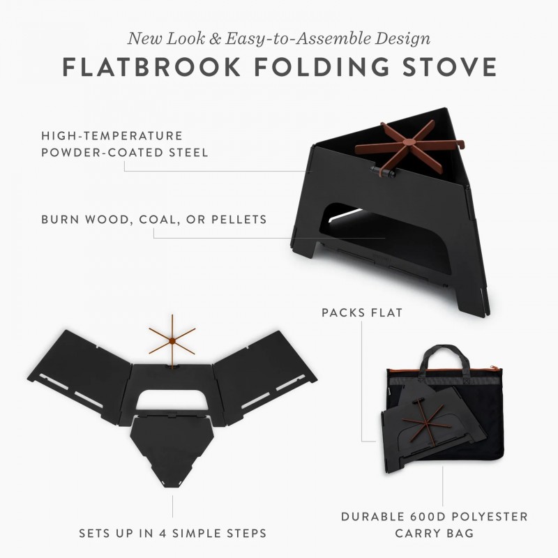 Folding Camping Stove with Carry Bag – Barebones