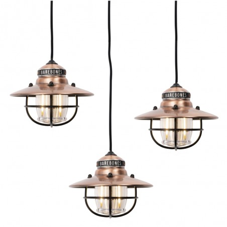 3-Lantern Edison Copper Hanging USB LED String Light – Barebones Living