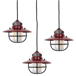 3-Lantern LED USB Hanging Edison Red String Light –... 2