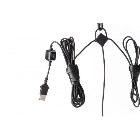 Guirlande 3 lanternes LED USB suspendue Edison Blanc Cassé – Barebones Living