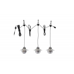 Lichterkette 3 LED-Laternen USB hängend Edison...