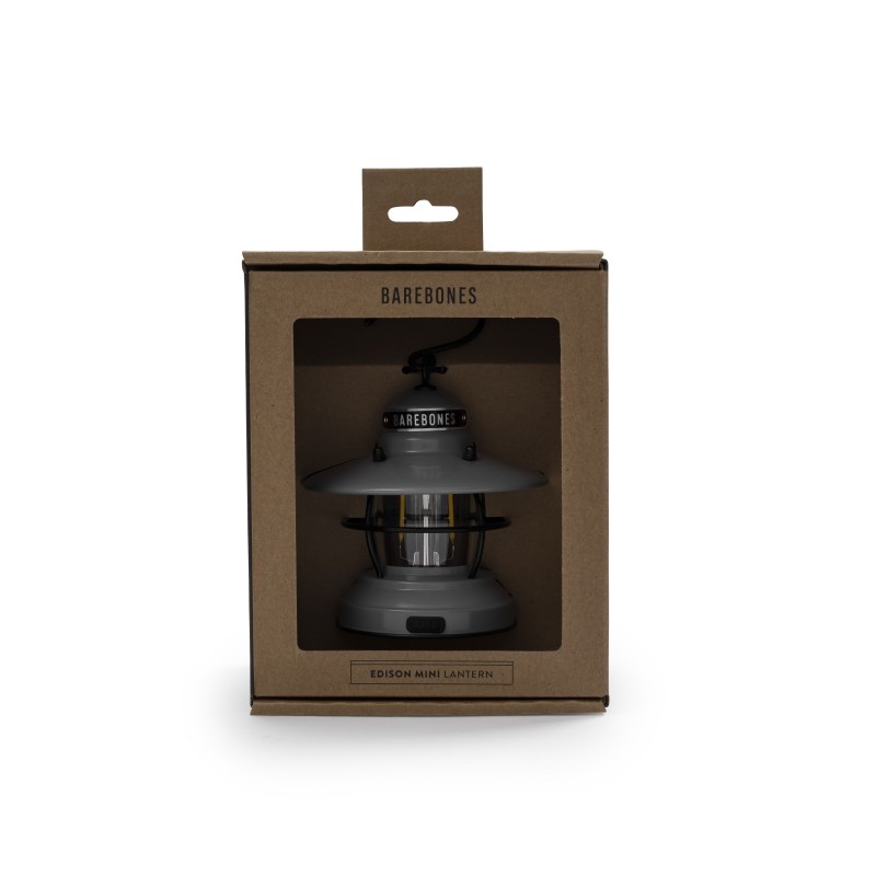 Mini LED Lantern 2AA or USB Hanging Edison Grey...