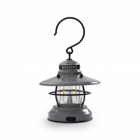 Mini LED-lantaarn 2AA of USB hangend Edison Grijs – Barebones Living