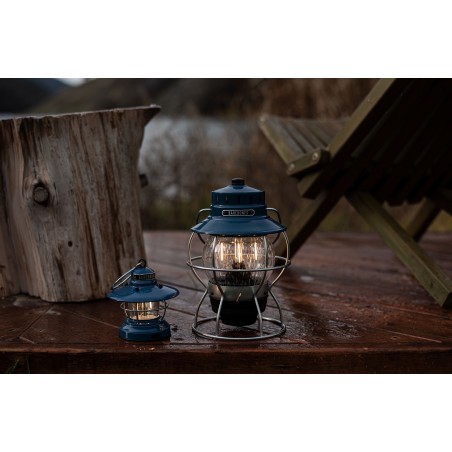 Mini Lanterne LED 2AA ou USB suspendue Edison Bleue – Barebones Living