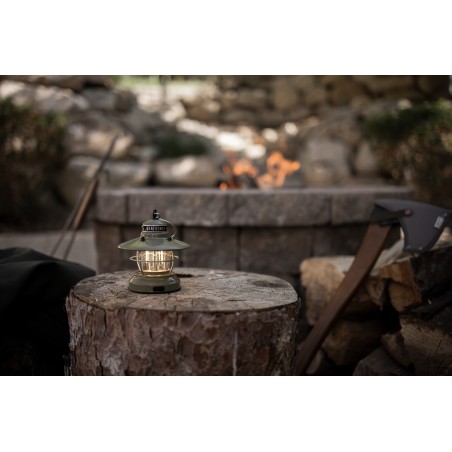 Mini LED-lantaarn 2AA of USB hangend Edison Olijfgroen – Barebones Living