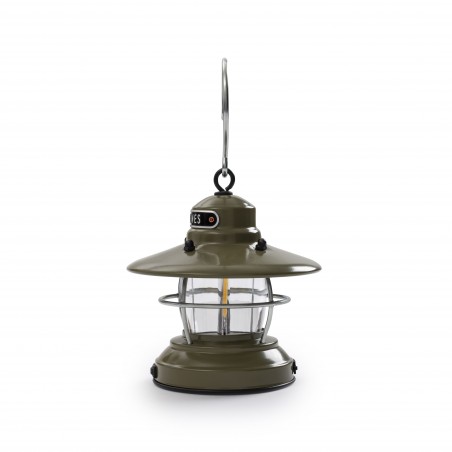 Mini LED Lantern 2AA or USB Hanging Edison Olive Green – Barebones Living