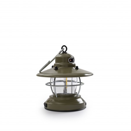 Mini LED Lantern 2AA or USB Hanging Edison Olive Green – Barebones Living