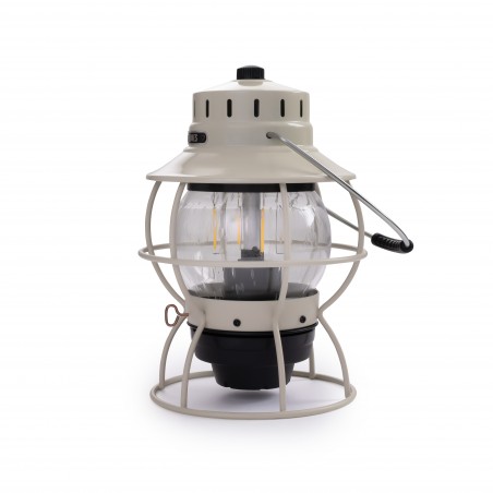 Lampe LED Chemin de fer Vintage Portable USB Blanc Cassé - Railroad Lantern Barebones Living