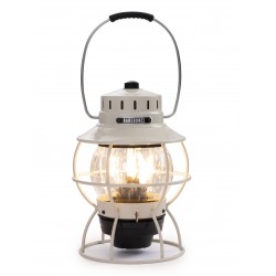 Vintage Portable USB LED Railroad Lantern Off-White -...