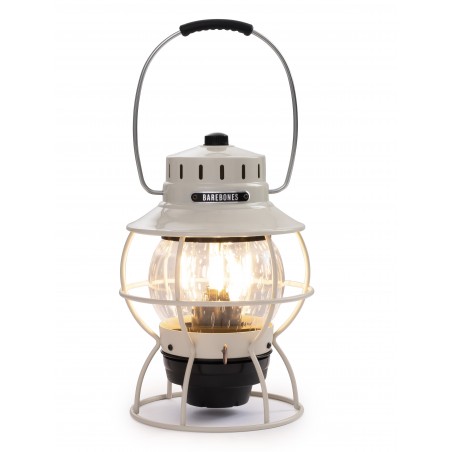 Lampe LED Chemin de fer Vintage Portable USB Blanc Cassé - Railroad Lantern Barebones Living