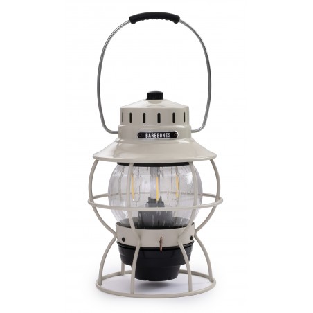 Lampe LED Chemin de fer Vintage Portable USB Blanc Cassé - Railroad Lantern Barebones Living