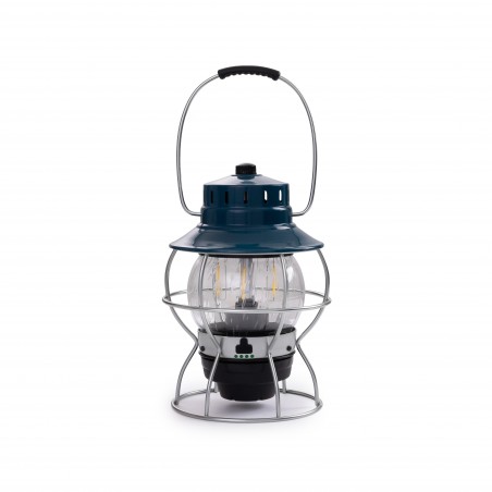 Vintage draagbare USB LED-lamp spoorweg blauw - Railroad Lantern Barebones Living