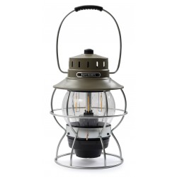 Vintage draagbare USB LED-lamp Spoorweg Olijfgroen -...