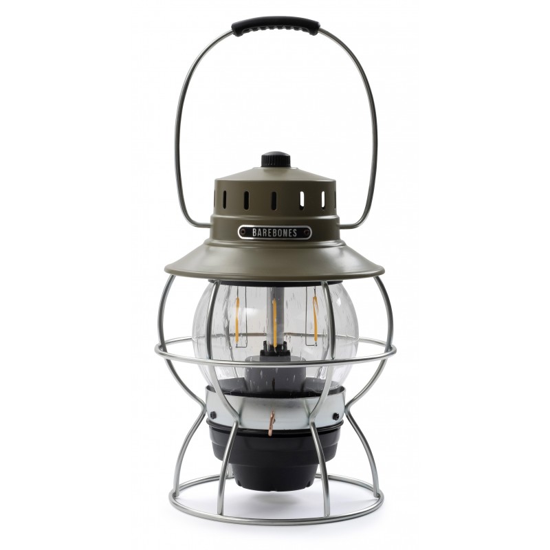 Vintage Portable USB LED Railroad Lantern Olive...