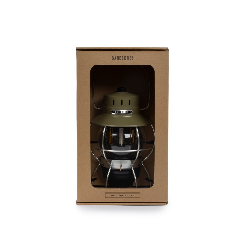 Vintage Portable USB LED Railroad Lantern Olive...
