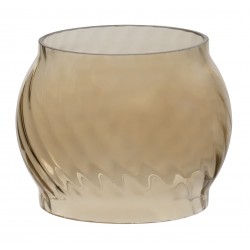 RAUCHGLAS MIT WELLEN ERSATZGLAS EISENBAHNLATERNE...