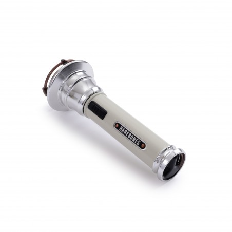 Vintage USB LED Flashlight Off-White - VINTAGE FLASHLIGHT WHITE - Barebones Living