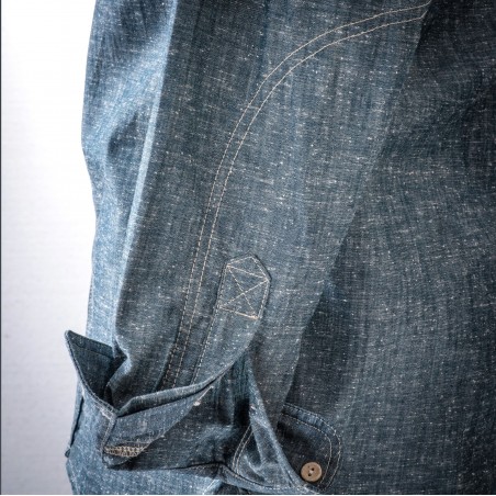 SHIRT "LE CAMISARD" LIGHT JAPANESE CHAMBRAY - Fleurs de Bagne