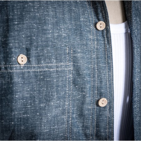 HEMD "LE CAMISARD" LIGHT JAPANISCHES CHAMBRAY - Fleurs de Bagne