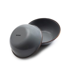 Dark Grey Enamel Steel Bowls – Barebones Living 2