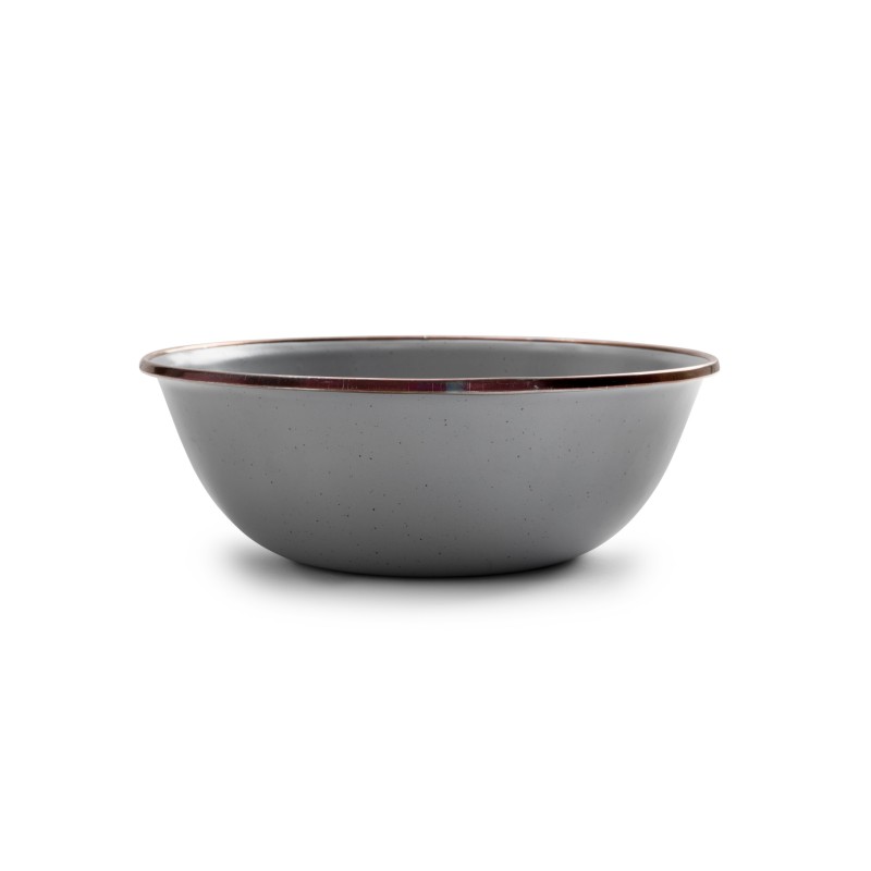 Dark Grey Enamel Steel Bowls – Barebones Living