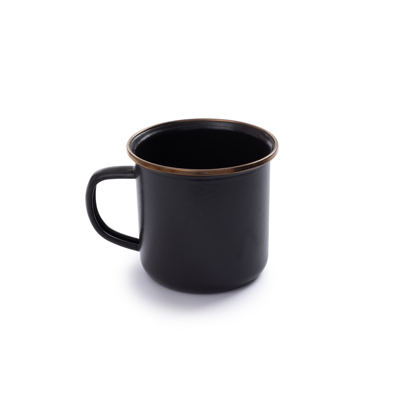 Mug Geëmailleerd Staal houtskoolkleur Barebones...