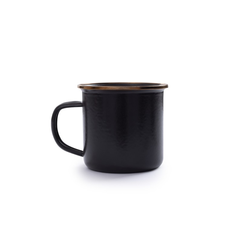 Mug Emaillierter Stahl Farbe Anthrazit...