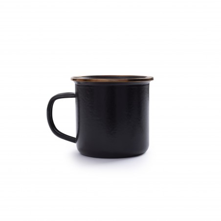 Mug Acier Emaillé couleur charbon Barebones Living