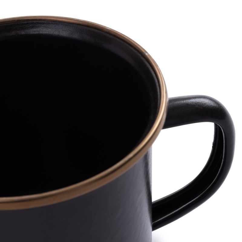Mug Acier Emaillé couleur charbon Barebones Living
