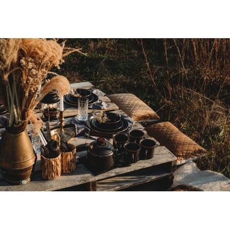 Mug Acier Emaillé couleur charbon Barebones Living