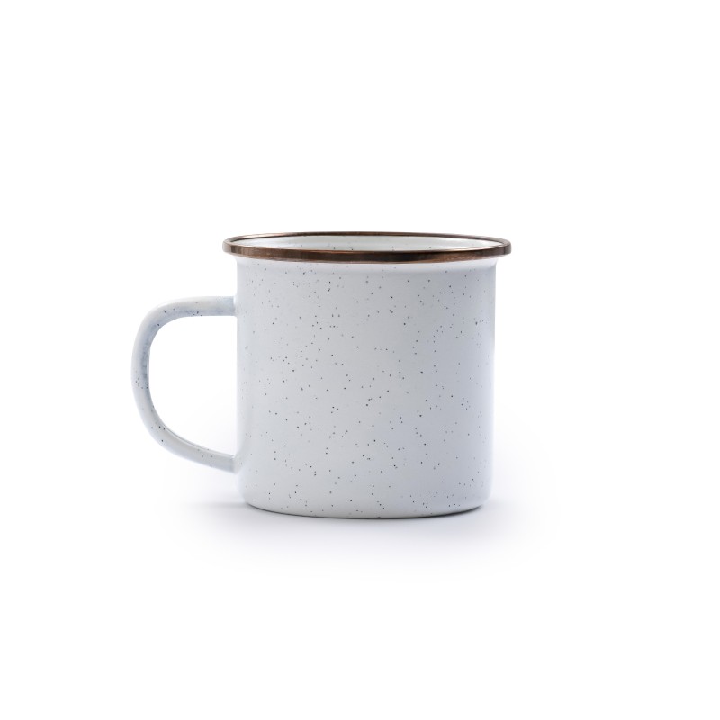 Mug Emaillierter Stahl Farbe Eierschale...