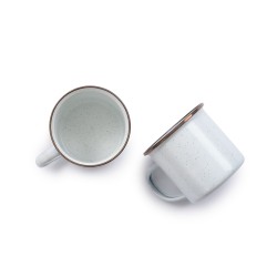 Eggshell Enamel Steel Mug Barebones Living 2