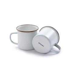 Mug Emaillierter Stahl Farbe Eierschale Barebones Living