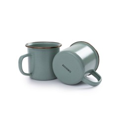Mug Emaillierter Stahl Farbe Minze Barebones Living