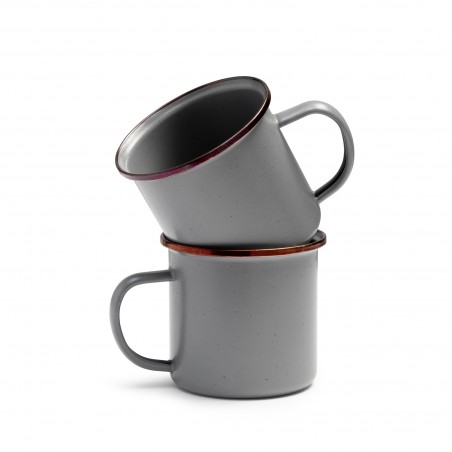 Grey Enamel Steel Mug Barebones Living