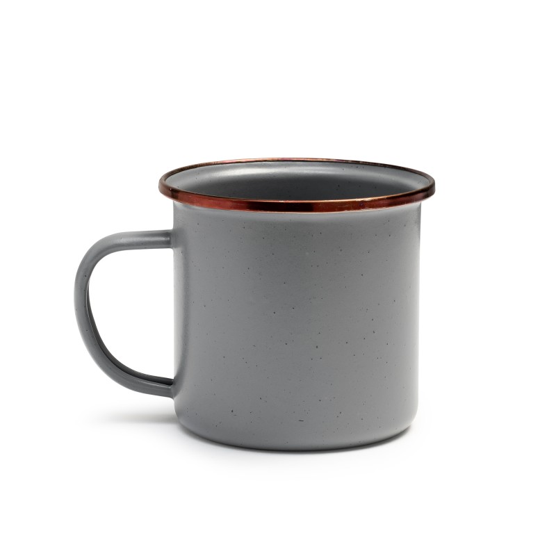 Mug Acier Emaillé couleur grise Barebones Living