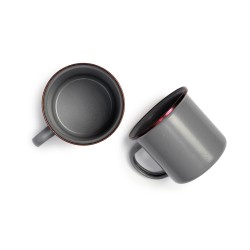 Mug Emaillierter Stahl Farbe Grau Barebones Living 2