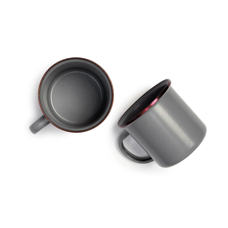 Grey Enamel Steel Mug Barebones Living