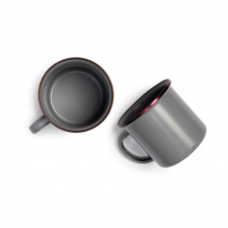 Mug Geëmailleerd Staal grijze kleur Barebones Living