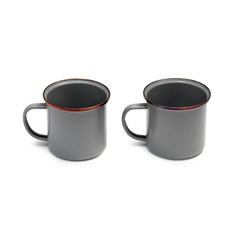 Grey Enamel Steel Mug Barebones Living