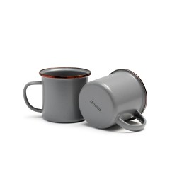 Mug Emaillierter Stahl Farbe Grau Barebones Living
