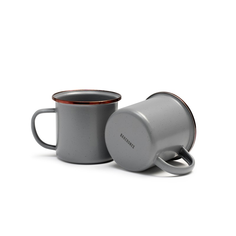 Grey Enamel Steel Mug Barebones Living