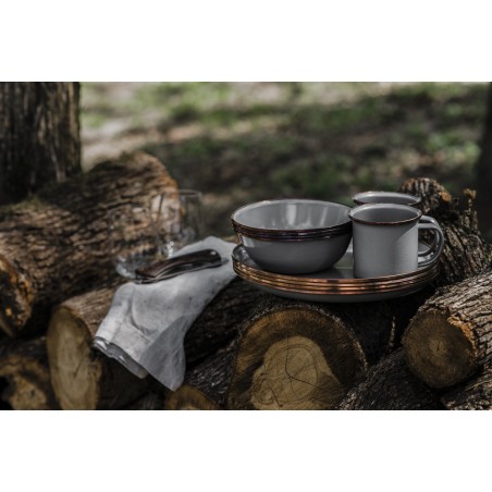 Grey Enamel Steel Mug Barebones Living