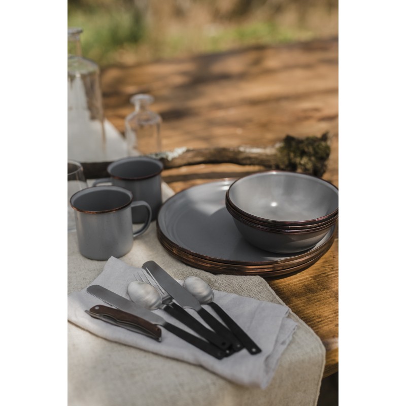 Mug Acier Emaillé couleur grise Barebones Living