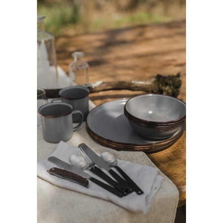 Mug Acier Emaillé couleur grise Barebones Living