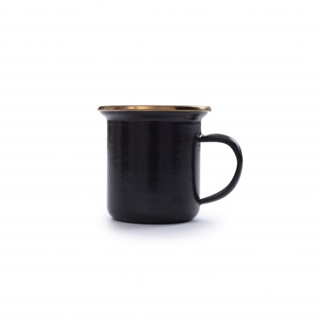 Espresso Enamel Steel Coffee Cups Charcoal Colour – Barebones Living