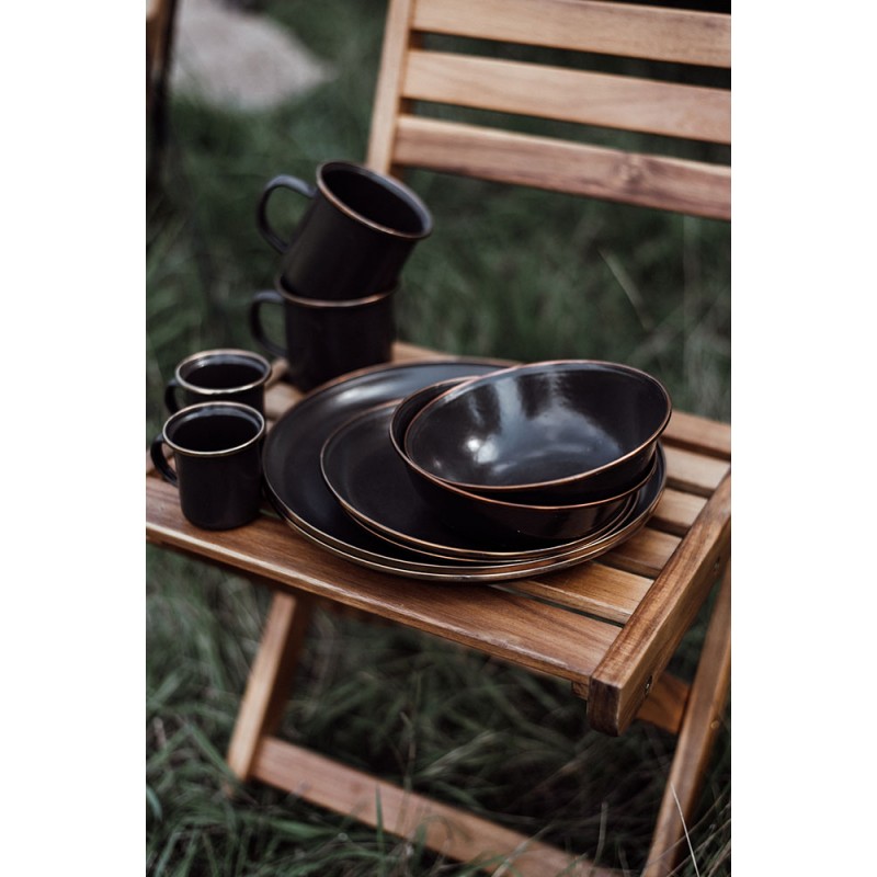 Espresso-Kaffeetassen aus emailliertem Stahl in...