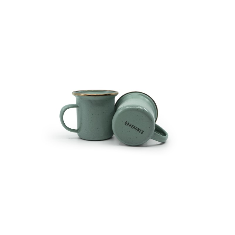 Espresso Enamel Steel Coffee Cups Mint Colour –...
