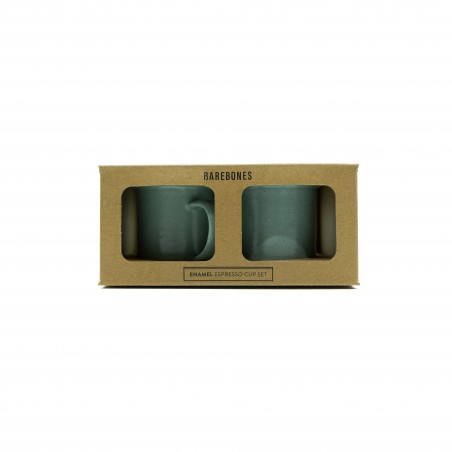 Tasses à café Expresso Acier Emaillé couleur menthe - Barebones Living