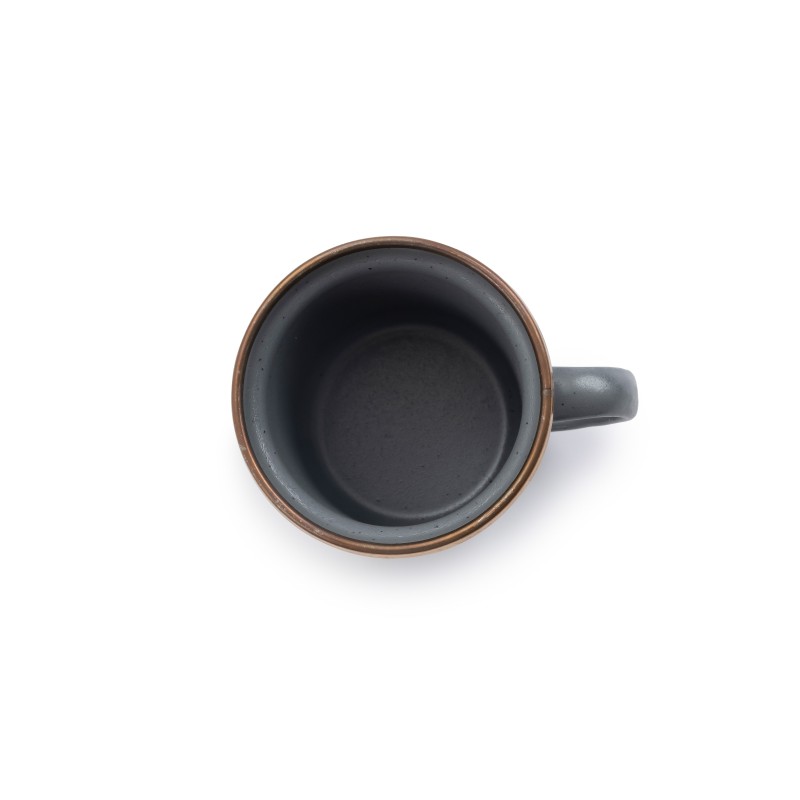 Grey Enamel Steel Espresso Coffee Cups -...